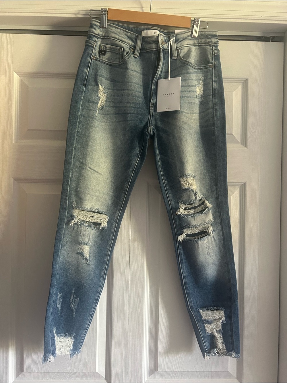 KanCan Distressed Stretchy Washed Skinny Jeans